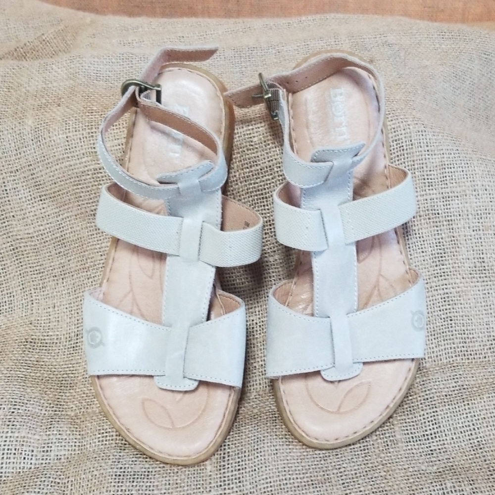 Born gray sandals
